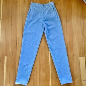 Vintage 80s Rockies blue corduroy pants 8